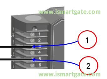 Wiring diagram for SOMFY SGS 501